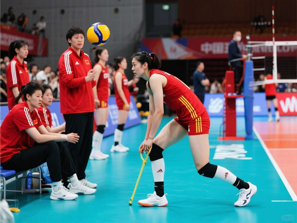 积极备战!中国女排训练公开课,李盈莹场边专注恢复 积极备战!中国女排训练公开课,李盈莹场边专注恢复